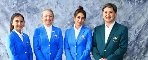 Islamiya Abeldi, Rivekka Jumagulova, Albina Agayeva, Yerbol Bukharbayev